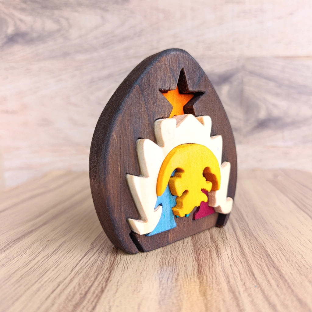 Maloka Wooden Nativity Scene