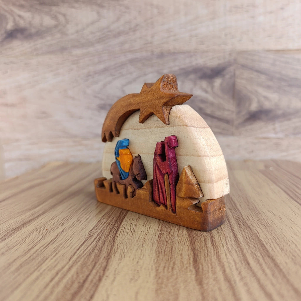 Flight into Egypt Wood Art