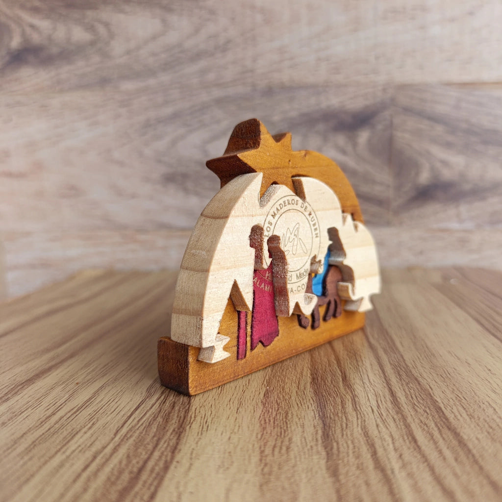 Flight into Egypt Wood Art