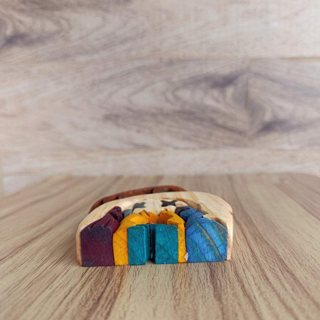 Star Wooden Nativity Scene