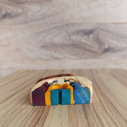 Star Wooden Nativity Scene