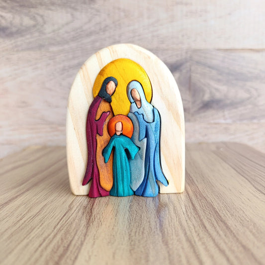Holy Family Wood Art