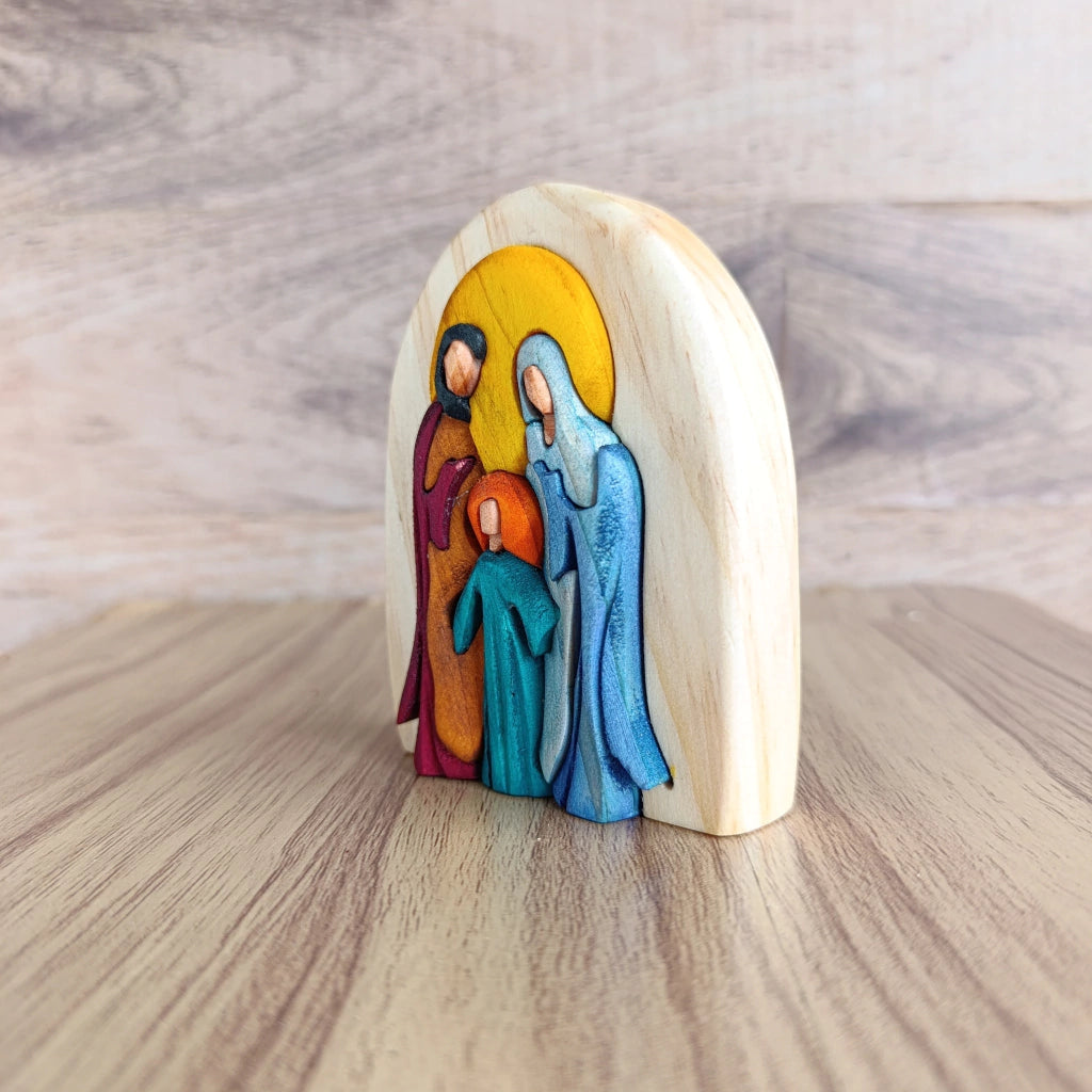 Holy Family Wood Art