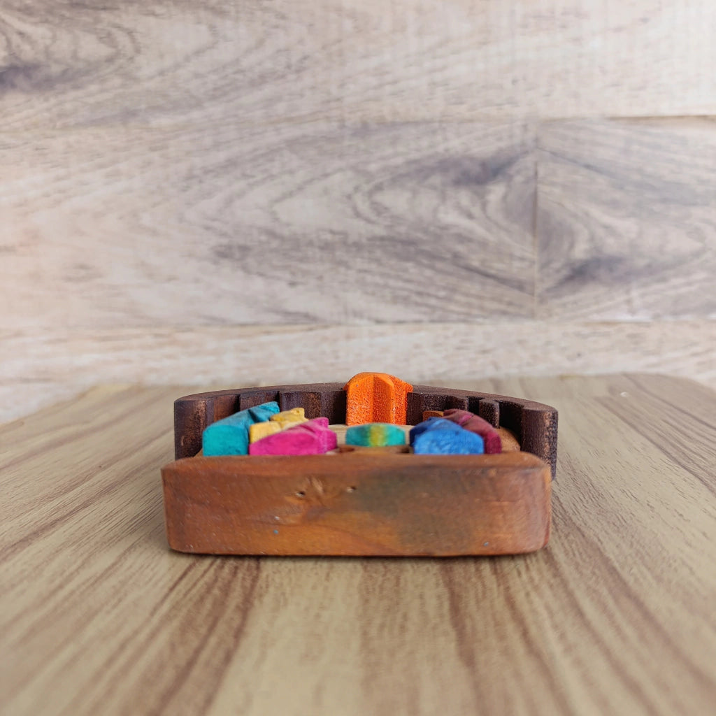 Complete with Three Kings Wooden Nativity Scene