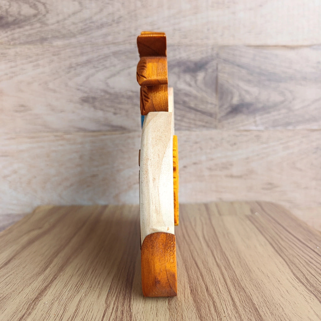 Palm Tree Wooden Nativity Scene