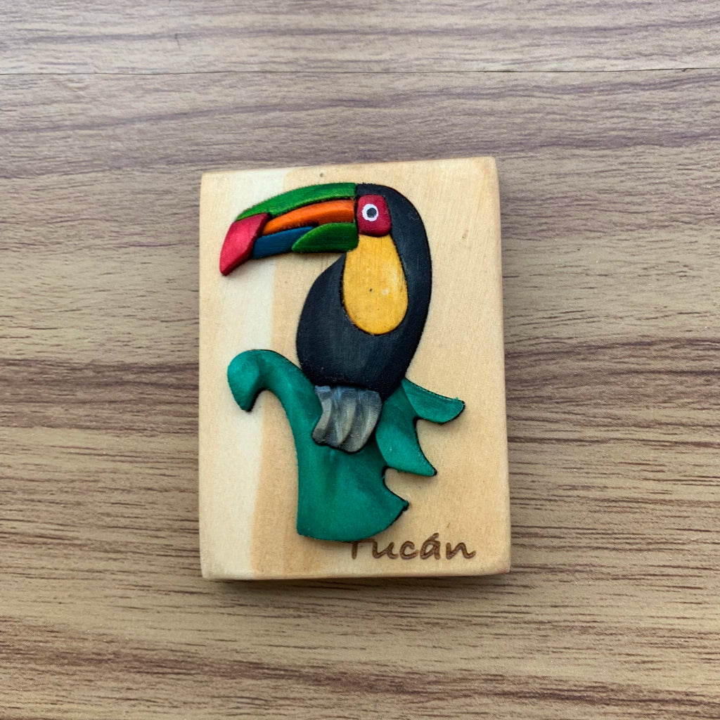 Toucan Wooden Fridge Magnet