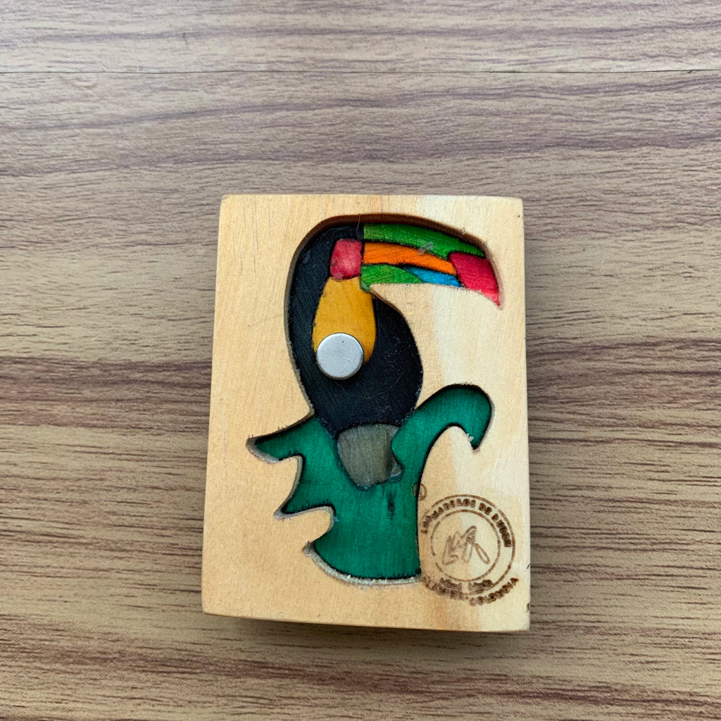Toucan Wooden Fridge Magnet