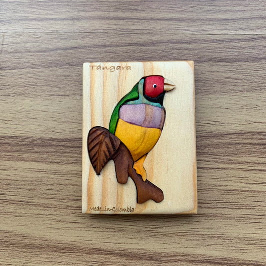 Tanager Wooden Fridge Magnet