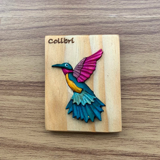 Hummingbird Wooden Fridge Magnet