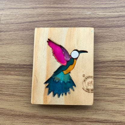 Hummingbird Wooden Fridge Magnet