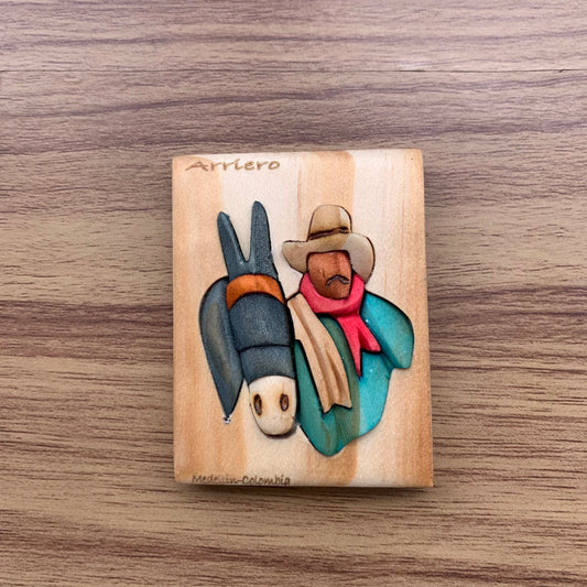 Arriero Wooden Fridge Magnet
