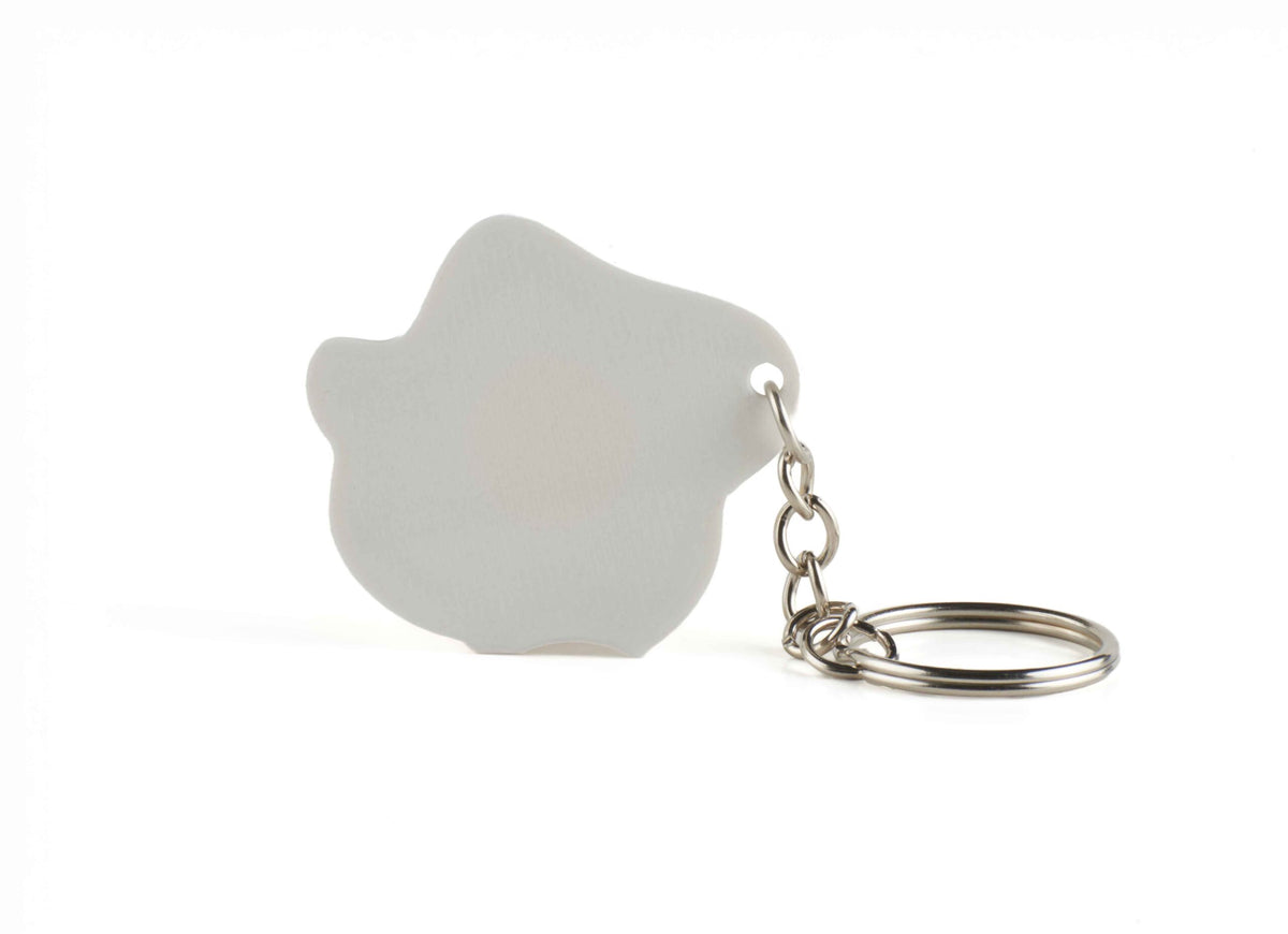 Fried Egg 3D printed keychain