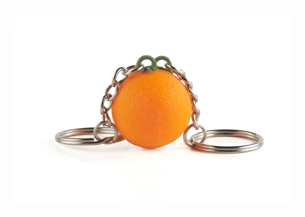 "Media Naranja" Orange Halves Couple 3D printed keychain