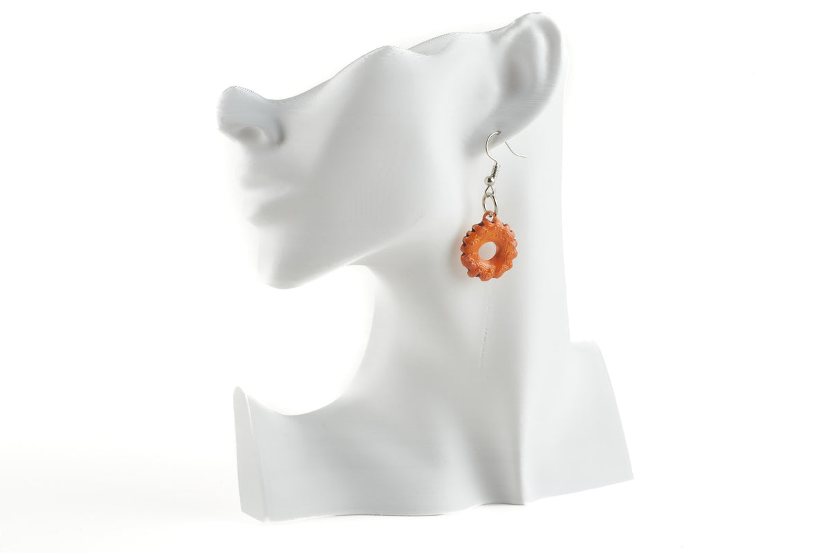 Roscón 3D printed pair of earrings