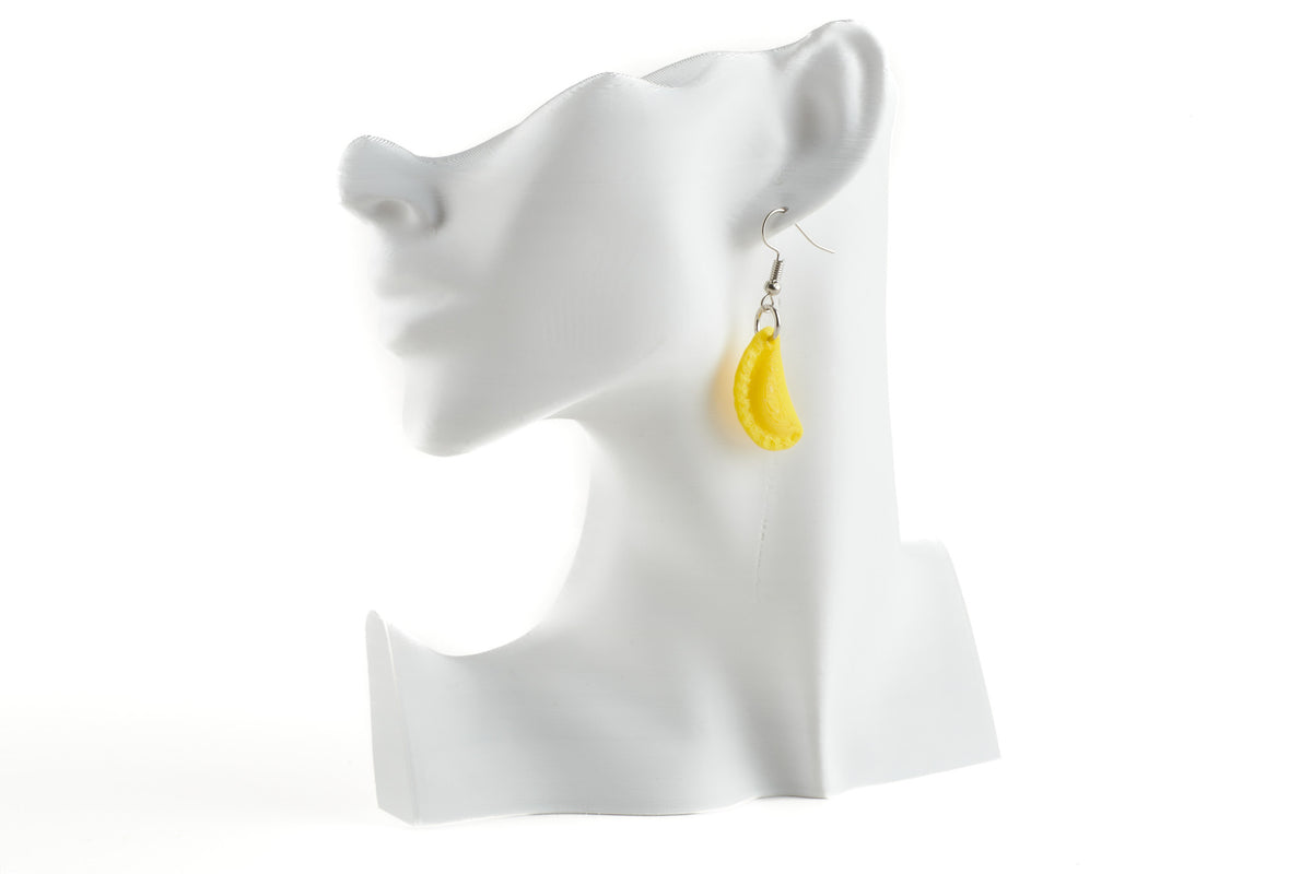 Empanada 3D printed pair of earrings