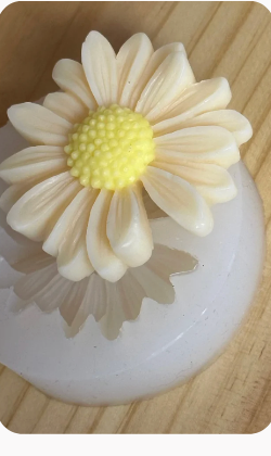 Daisy silicone candle mold