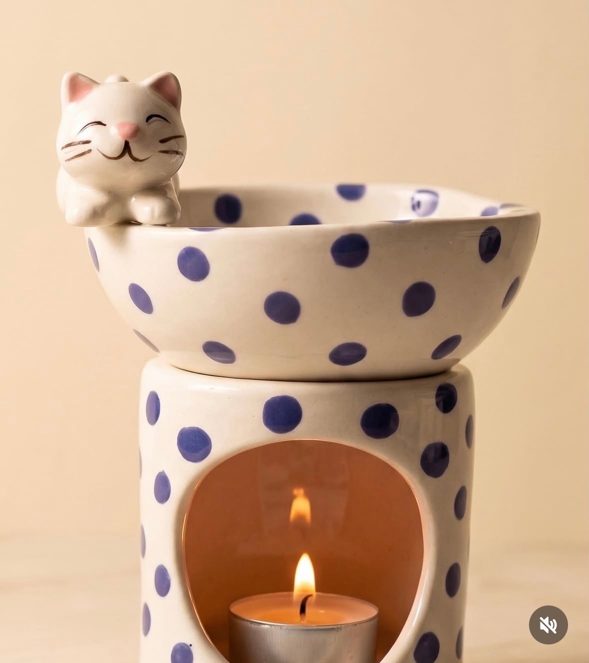 Happy Cat essence oil burner cat lover gift