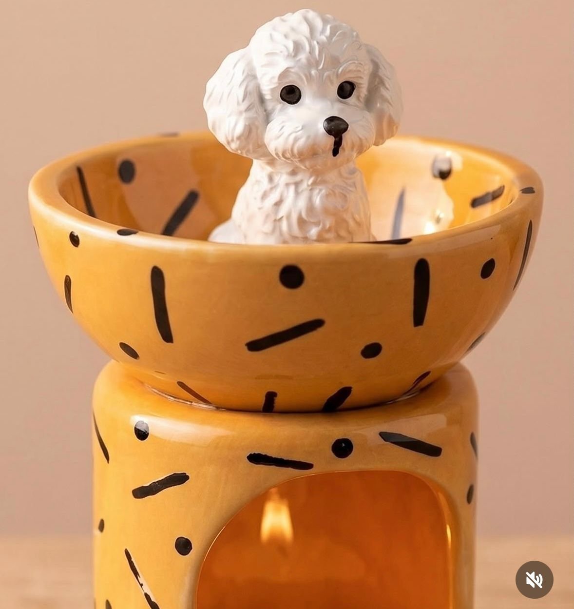 Poodle essence oil burner dog lover gift