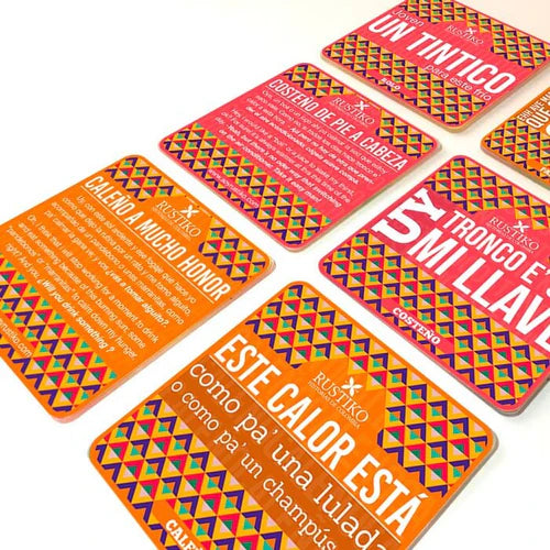 Coasters Colombian Sayings