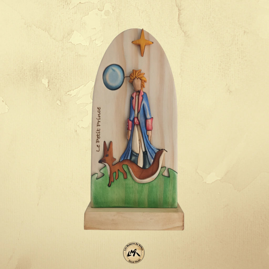 Little Prince and the Fox Wood Art