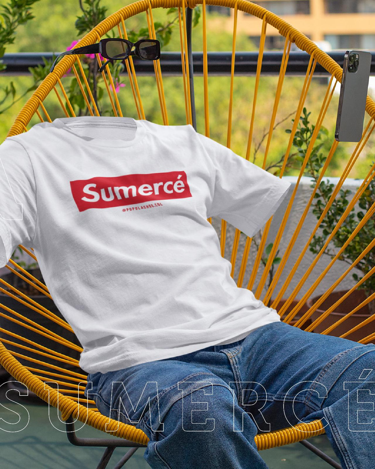 Colombian White T-Shirt "Sumercé"