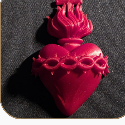 Sacred Heart silicone candle mold