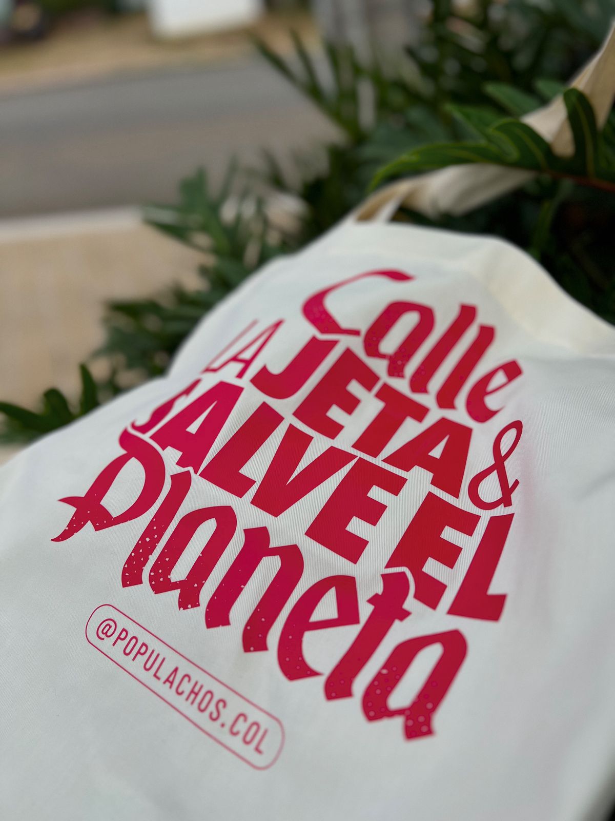 "Calle la Jeta" Tote Bag – Colombian Slang Canvas Tote