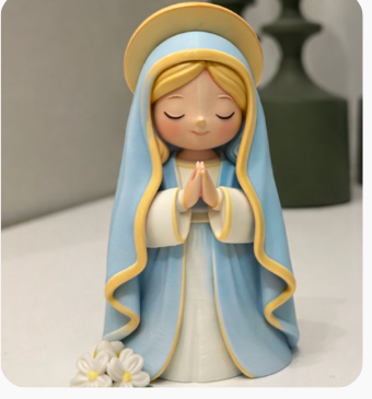 Virgin Mary (6 cm) silicone candle mold