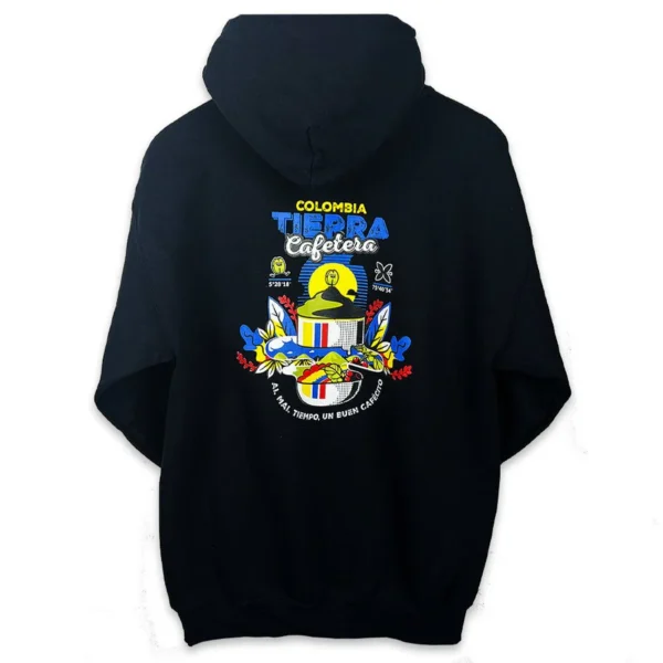 COLOMBIAN COFFEE - BLACK HOODIE - Image 4