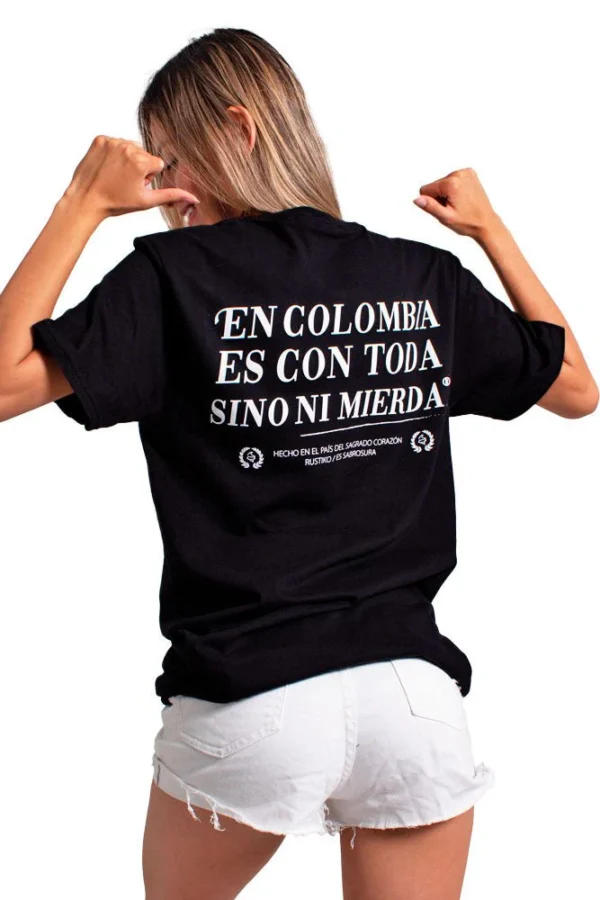 CON TODA | BLACK T-SHIRT - Image 4