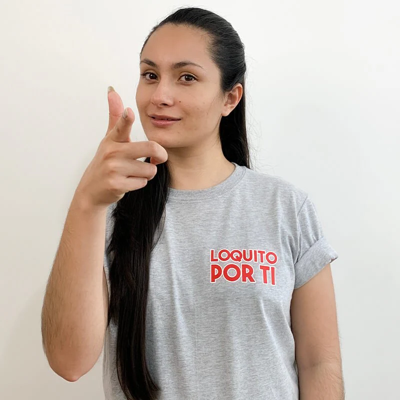 LOQUITO POR TI | GRAY T-SHIRT - Image 5