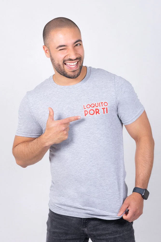 LOQUITO POR TI | GRAY T-SHIRT - Image 6