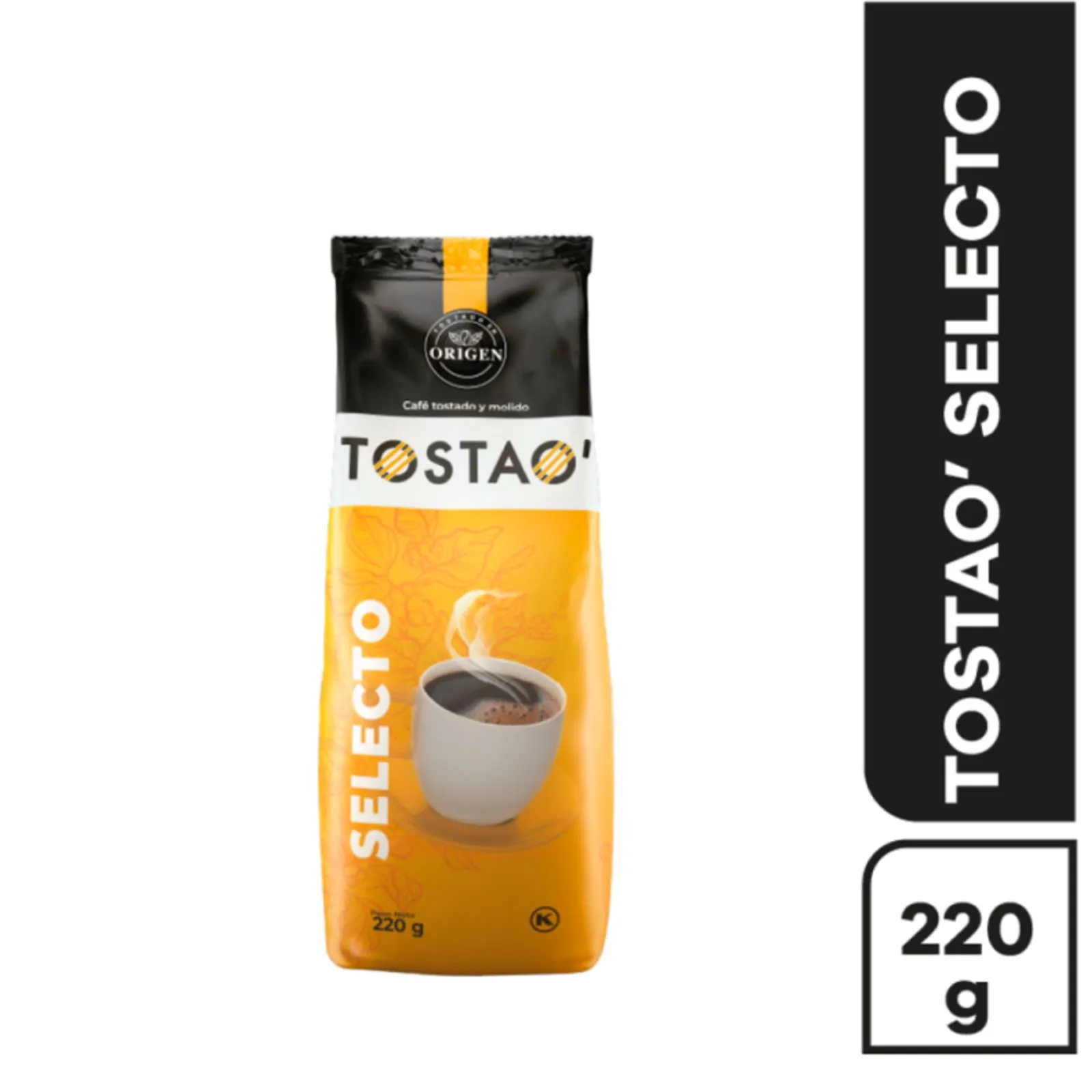 Coffee Tostao select roasted ground coffee x220g