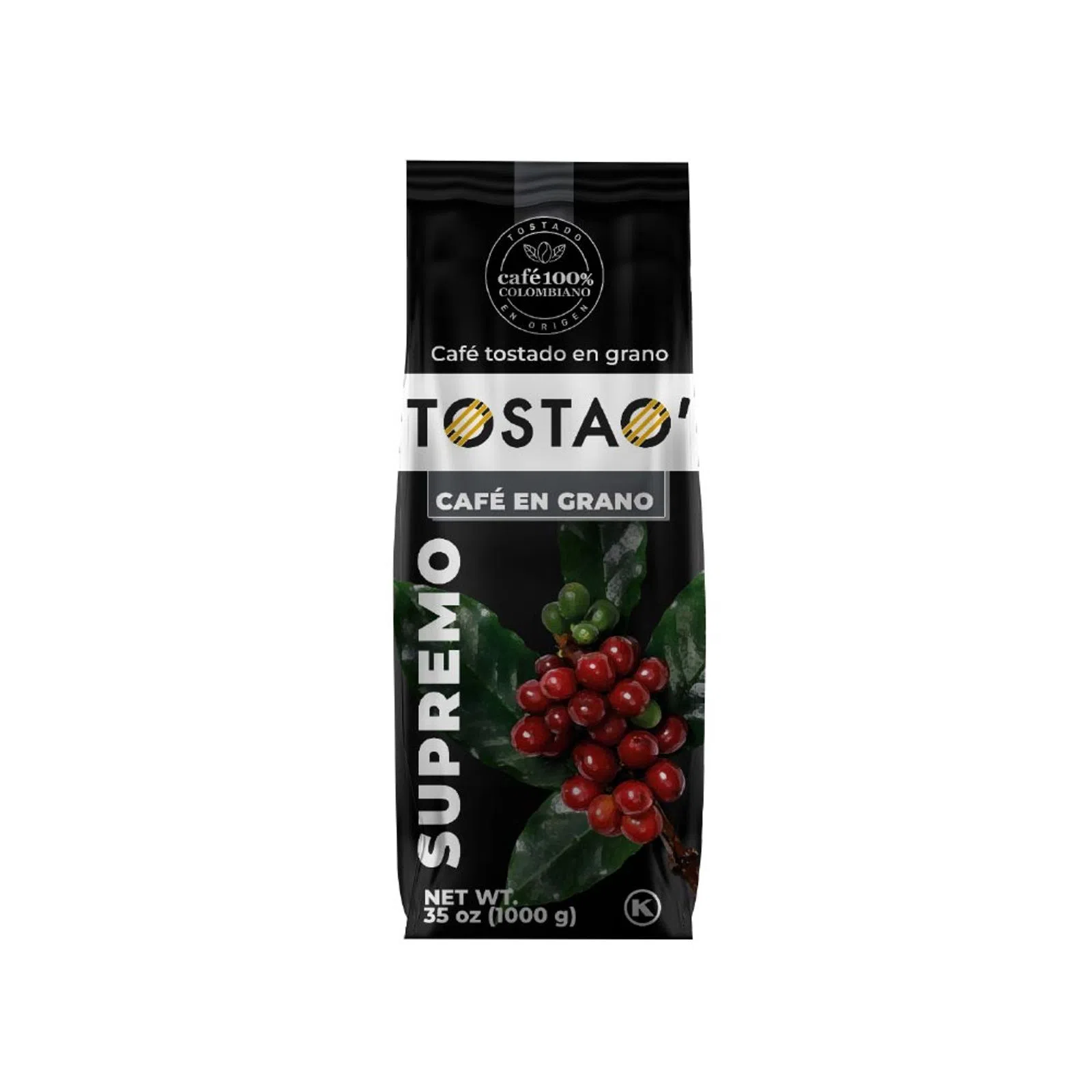 Coffee Tostao supreme roasted bean x1000g