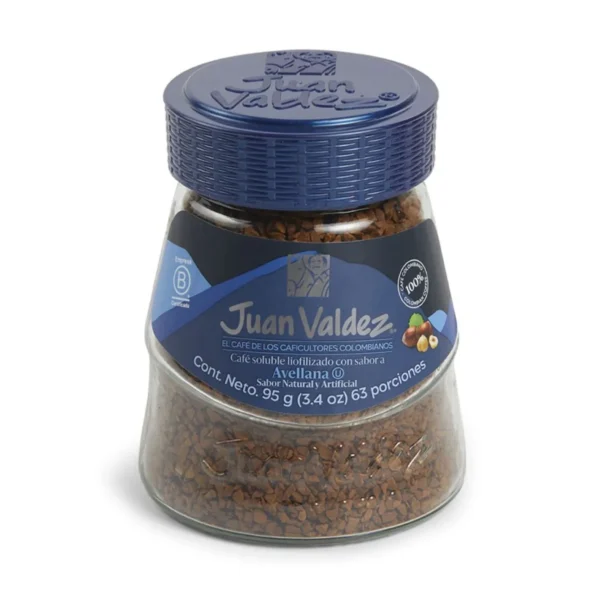 Juan Valdez coffee freeze-dried soluble hazelnut x95g
