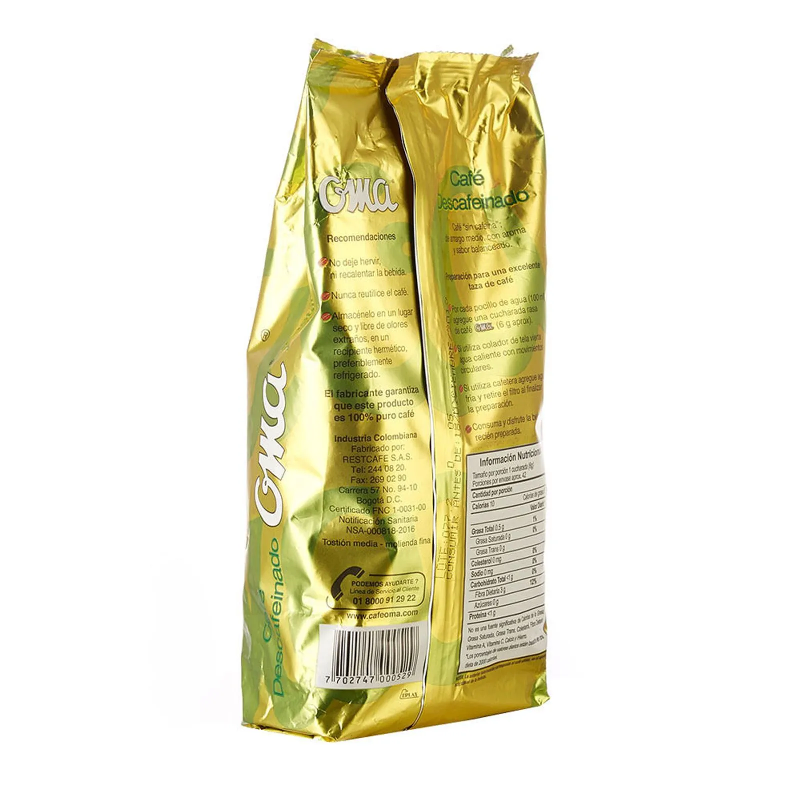 Oma decaffeinated coffee x250g - Image 2