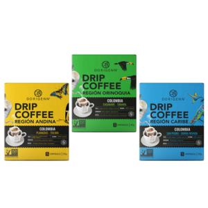 Three Regions Origin Ground Coffee in Drip Bags