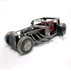 Hot Rod Car Model 4 - Recycled Material