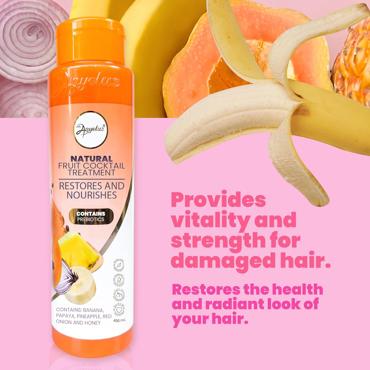 ANYELUZ Natural Fruit Cocktail Hair Treatment - Image 3