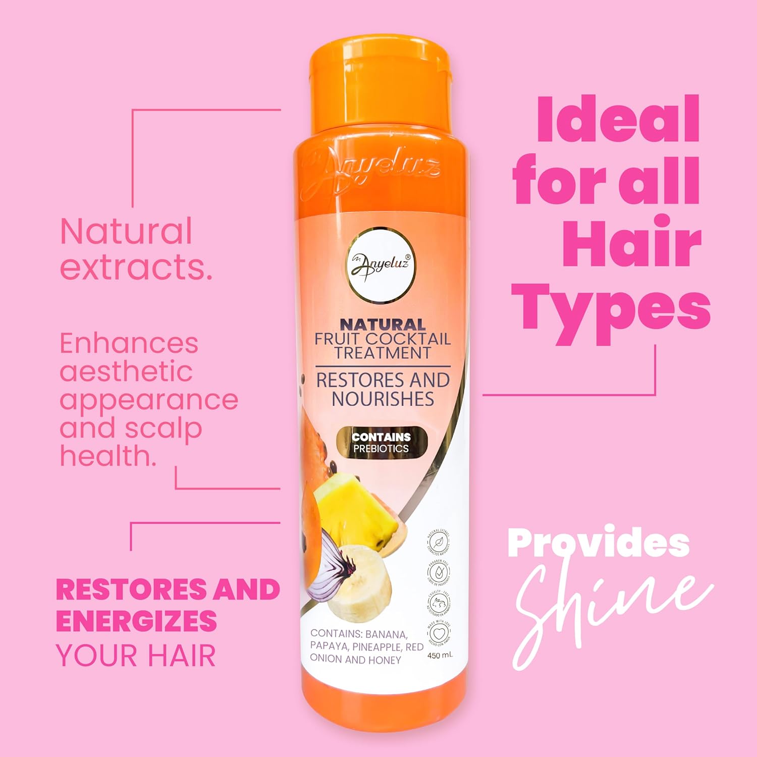 ANYELUZ Natural Fruit Cocktail Hair Treatment - Image 6
