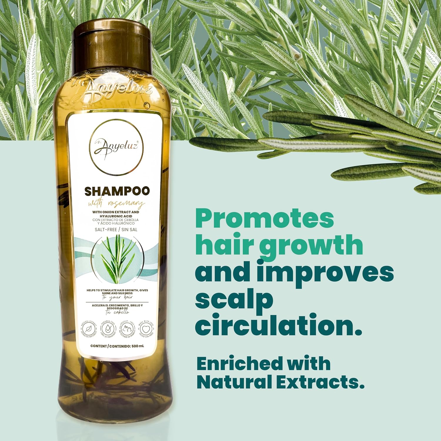 Anyeluz Rosemary Shampoo - Image 7