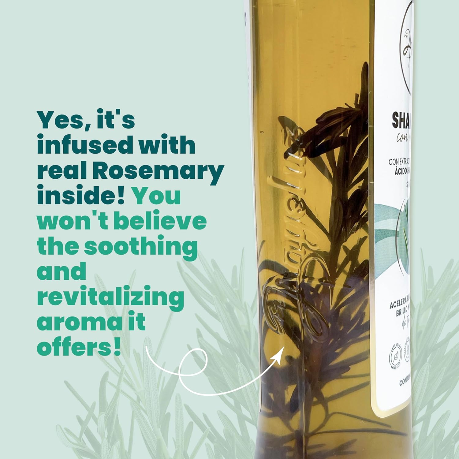 ANYELUZ Kit Duo Rosemary Shampoo + Mini Travel Size - Image 4