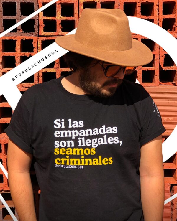 Colombian Black T-Shirt "Criminal"