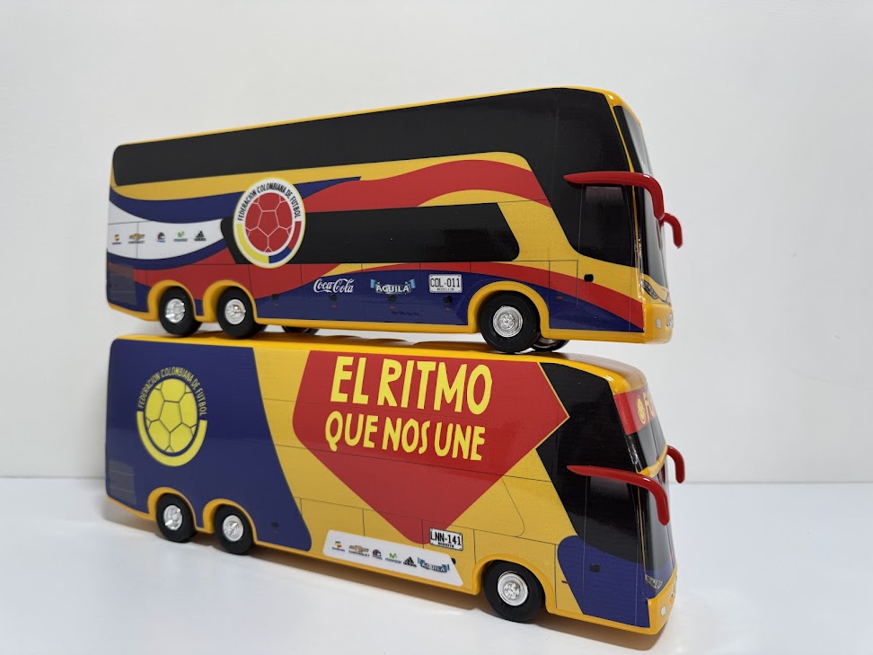 1:24 Scale Colombian Team Buses – Diecast Model Collection