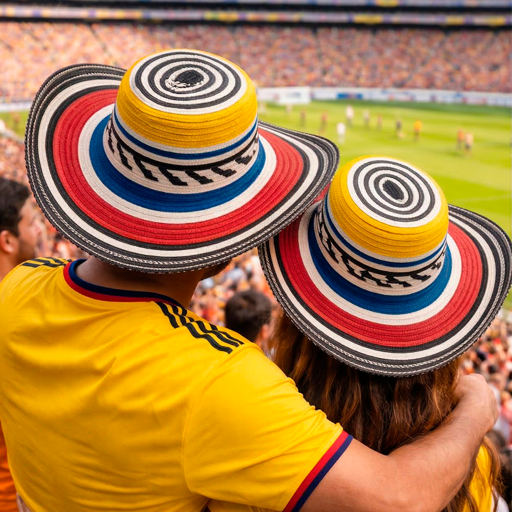 Colombian Vueltiao Hat: Authentic Tricolor Design - Image 2